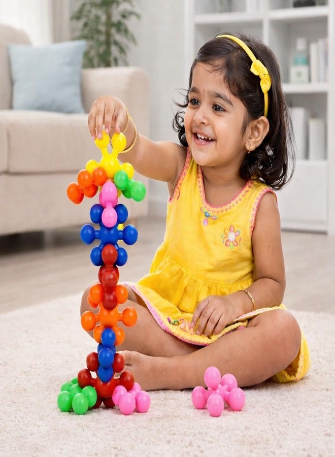 ShinyCharm Montessori Star Interlocking Blocks Toy | Colorful STEM Building Blocks for Toddlers | Educational Toys for 2 Year & Above | Safe & Durable Construction Play Set - Image 3